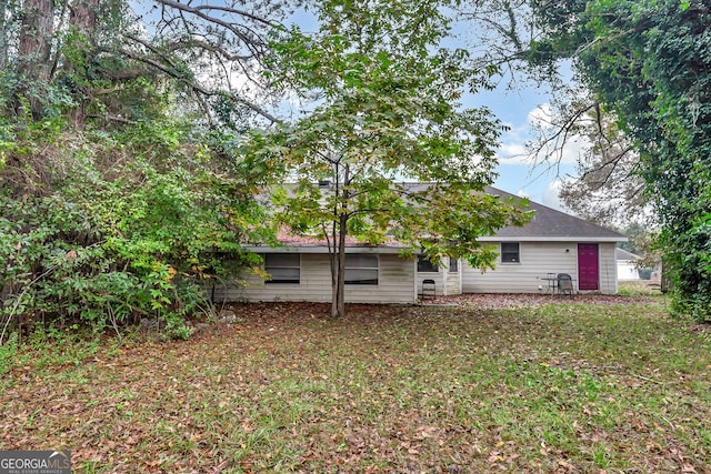 view of back of property