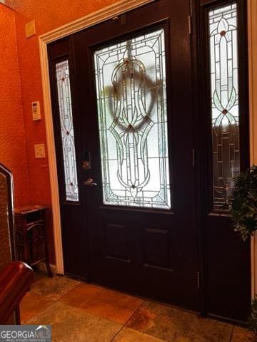 entrance foyer with plenty of natural light