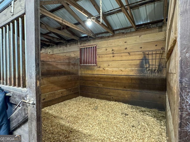 view of horse barn