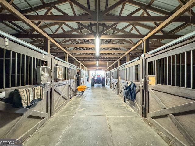 view of horse barn