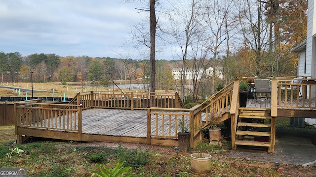 view of wooden terrace