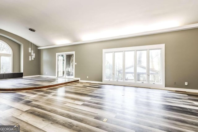 interior space featuring hardwood / wood-style flooring