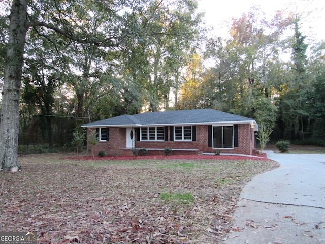 view of ranch-style home