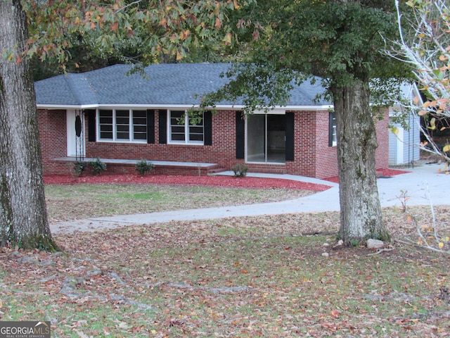 view of ranch-style home