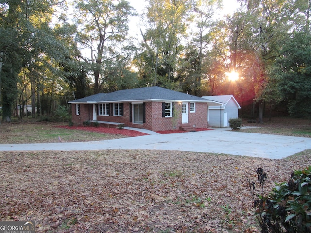 view of ranch-style house