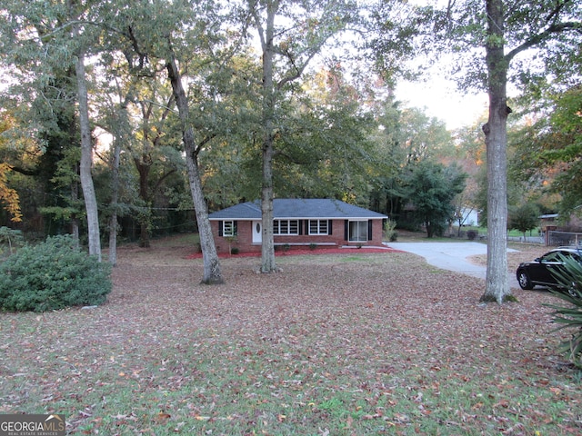 view of ranch-style home