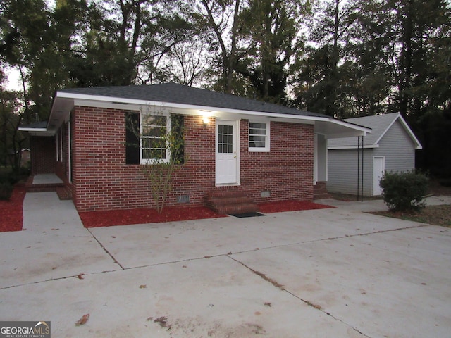 view of front of home