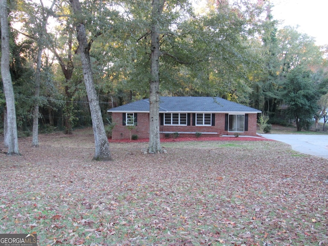 view of ranch-style house