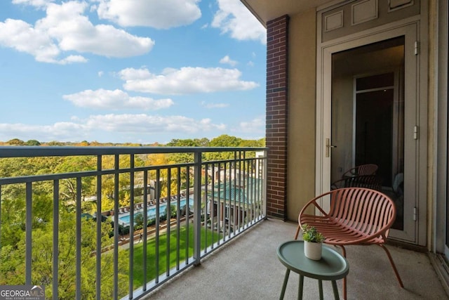 view of balcony