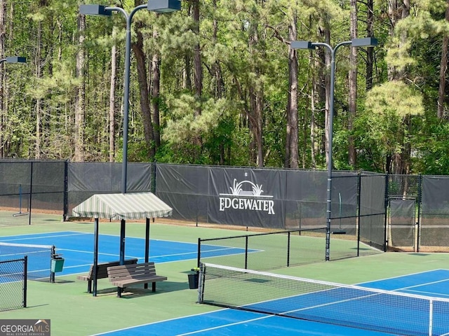 view of sport court with basketball court