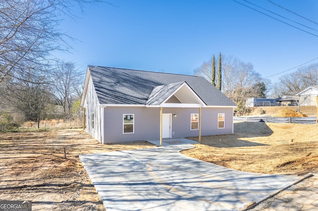 view of property