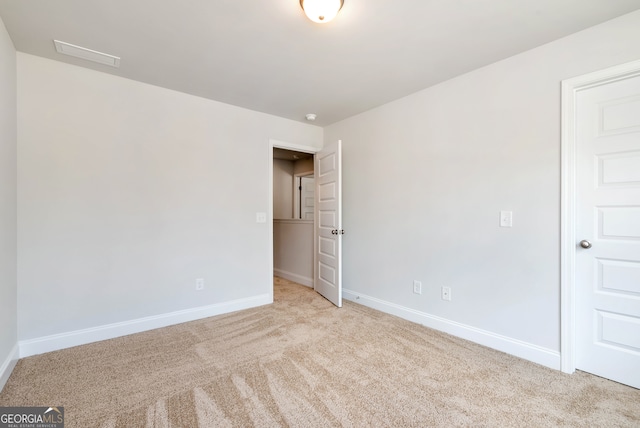 view of carpeted empty room