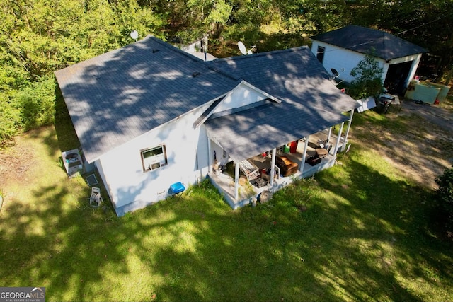 birds eye view of property