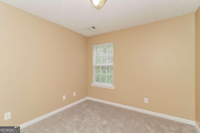 view of carpeted empty room