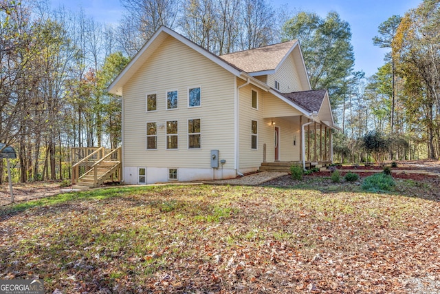 view of front of home