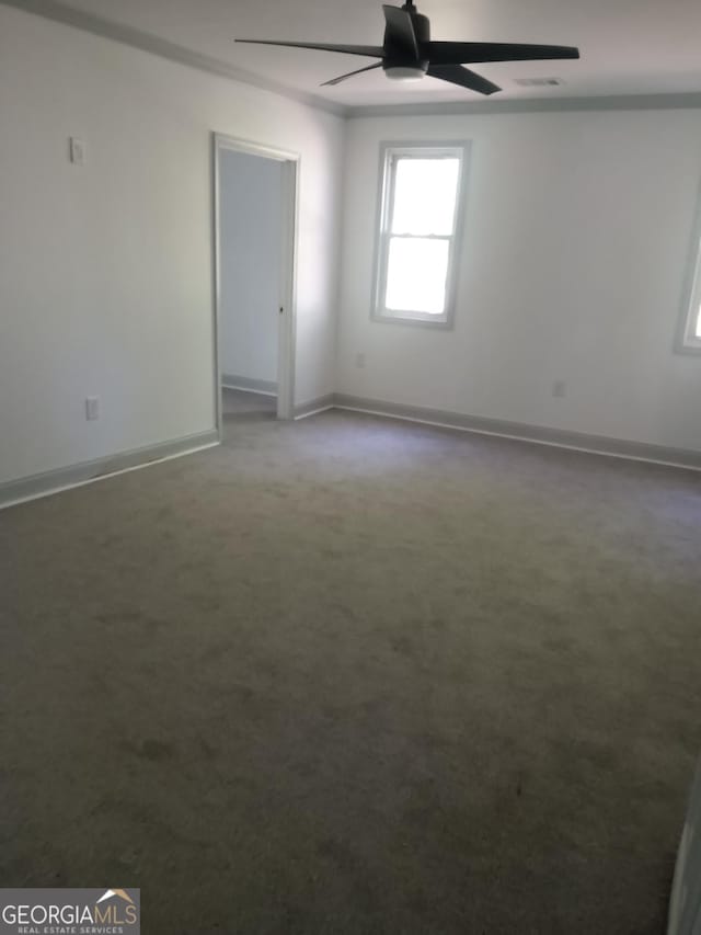 view of carpeted empty room