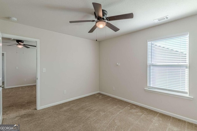 empty room with light carpet