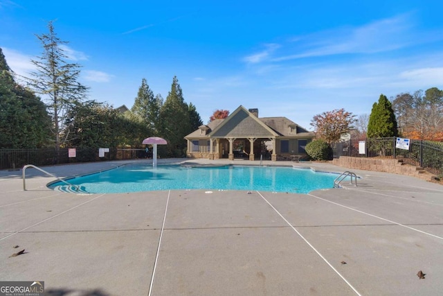 view of pool with a patio area