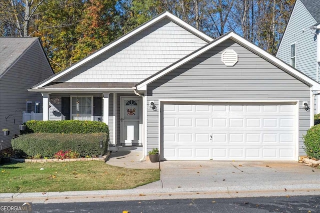 view of front of house featuring a garage