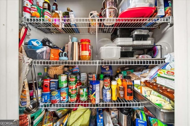 view of pantry