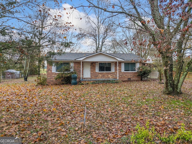 view of ranch-style home