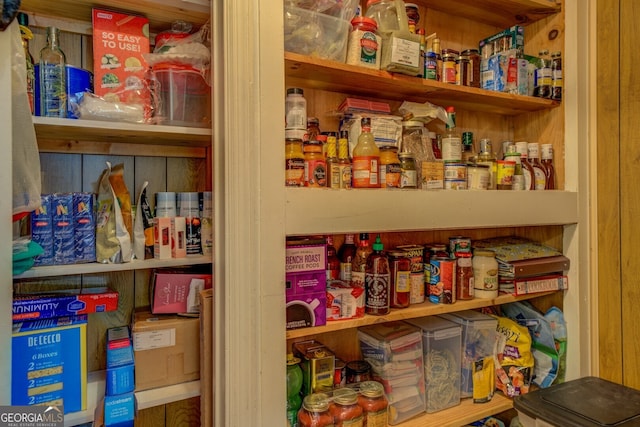 view of pantry