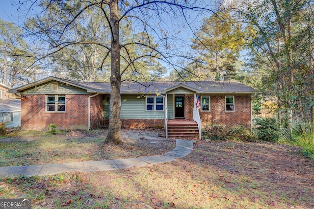 view of ranch-style home