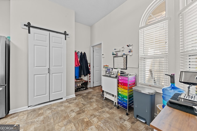 office with a barn door