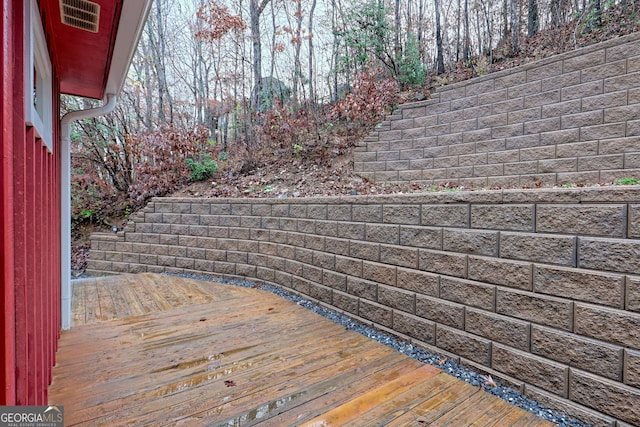 view of wooden terrace