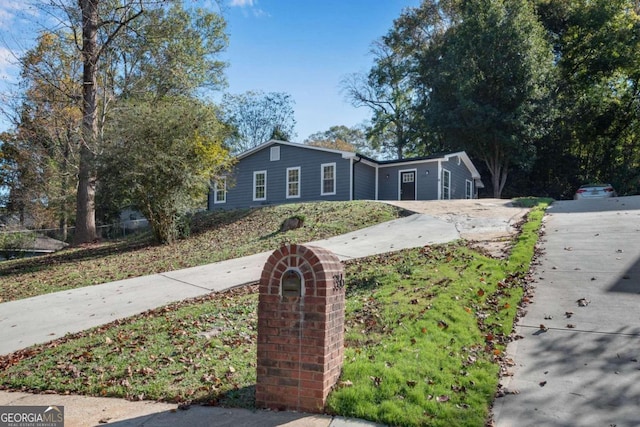 view of ranch-style home