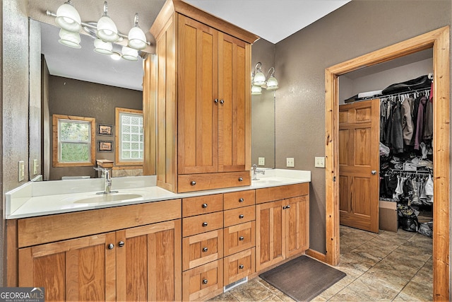 bathroom featuring vanity