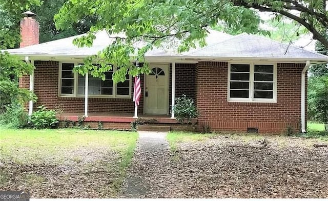 view of front of home