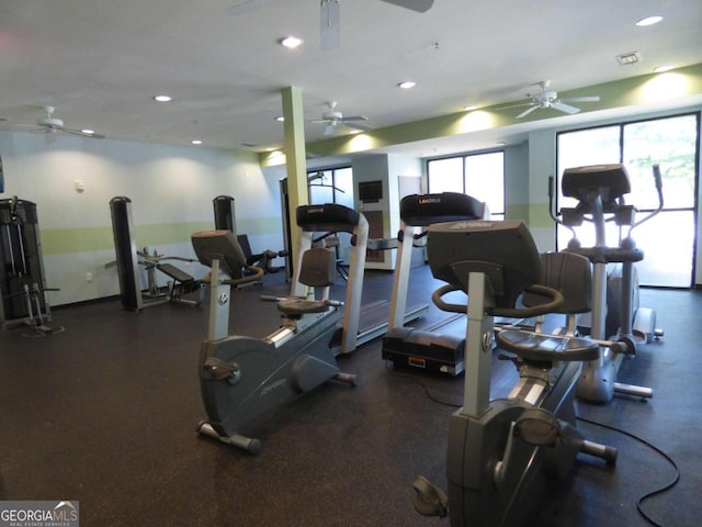 view of exercise room