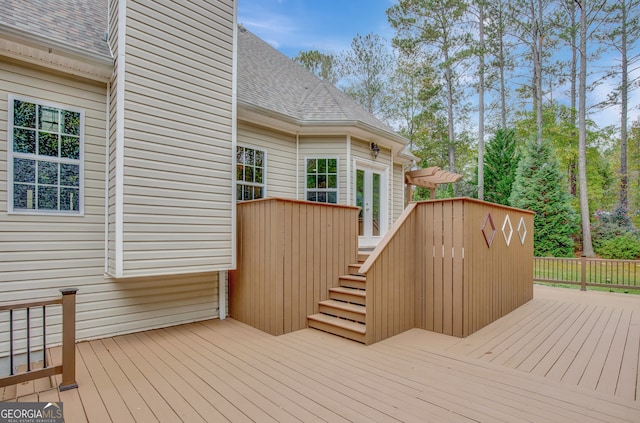 view of wooden terrace