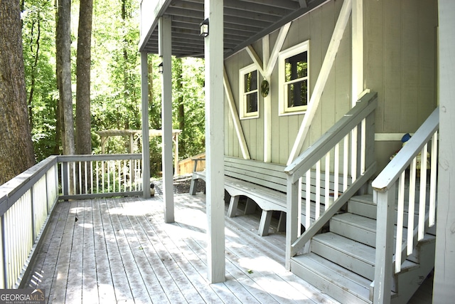 173 Mountainside Dr E, Dawsonville, GA 30534 - view of deck