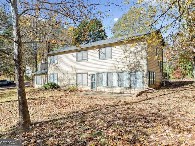 view of front of house featuring central AC