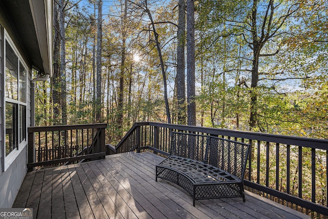 view of wooden terrace