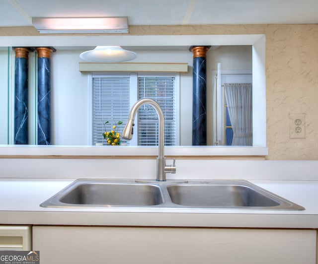 interior details with sink