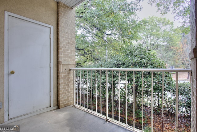 view of balcony