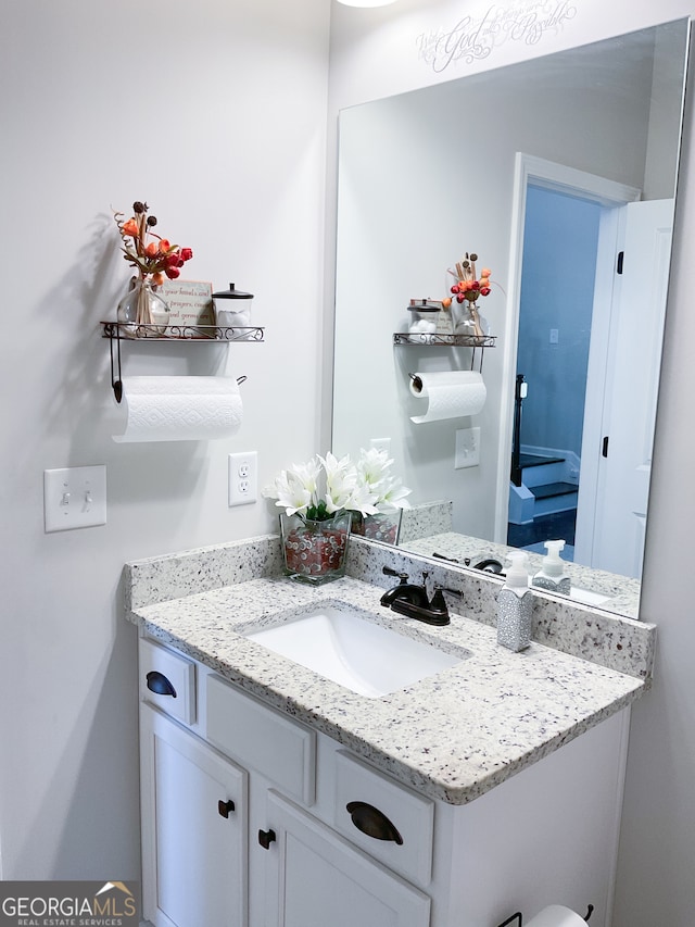 bathroom featuring vanity