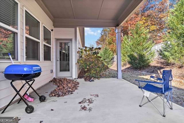 view of patio / terrace featuring area for grilling