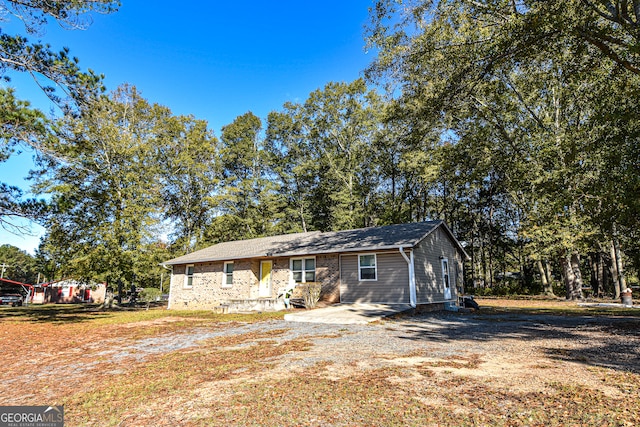 view of front of home