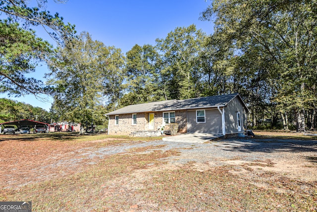 view of ranch-style house