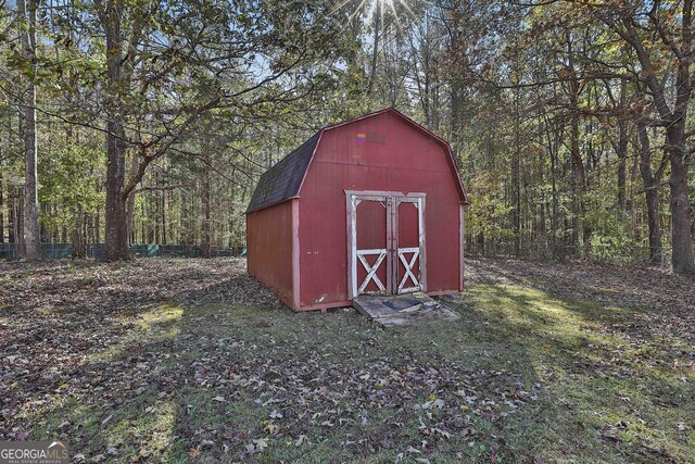 view of outbuilding