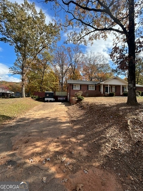 view of ranch-style house