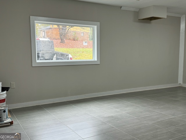 view of tiled empty room