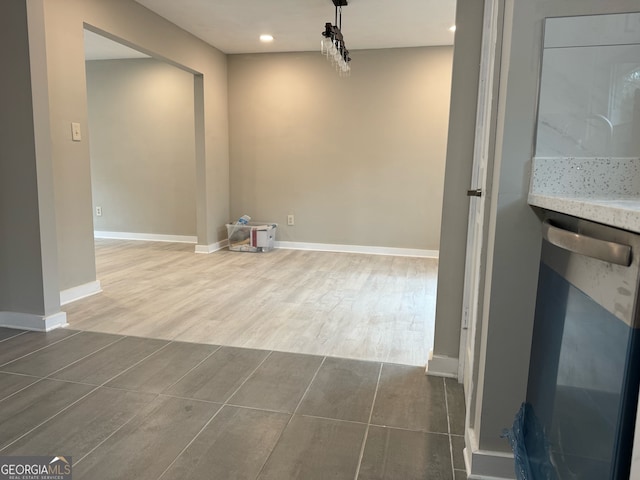 interior space featuring hardwood / wood-style floors