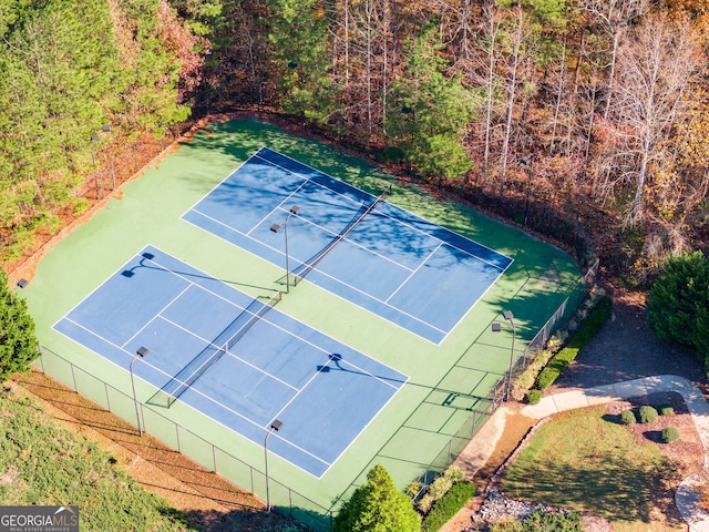 view of sport court