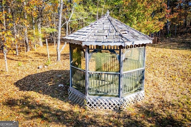 view of property's community featuring a gazebo