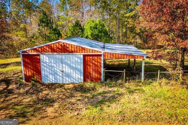 view of outbuilding